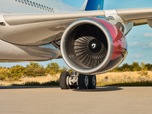 Modern Passenger Aircraft Jet Engine