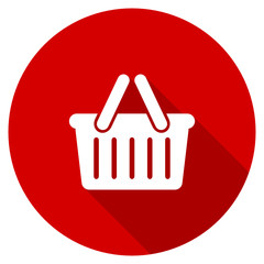 Aufkleber - Flat design red round shop vector icon
