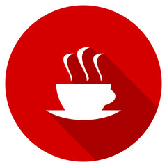 Aufkleber - Flat design red round vector icon