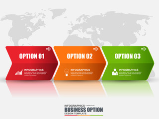 Infographic arrow vector design template