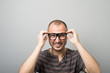 © kostyha - emotional man in glasses
