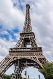 Fototapeta Paryż - Tour Eiffel (Eiffel Tower) on Champ de Mars in Paris. France.