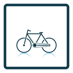 Poster - Ecological bike icon