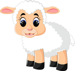 Poster - Cute sheep cartoon