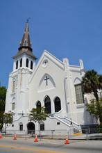 Emanuel African Methodist Episcopal Church In Charleston SC, Oldest African Episcopal Church In The Southern US. 06 17 15, Nine People Were Shot And Killed Inside The Church.