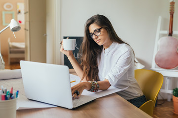 Handling every aspect of her business at home