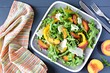Healthy Vegetarian Peach and Pepper Salad