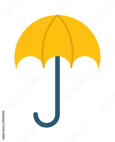 Vector Illustration Of Classic Elegant Opened Red Umbrella