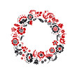 © galyna_p - traditional european ukrainian wreath ornament. rustic floral co