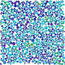 Cyan Blue Green Dot On White Business Background