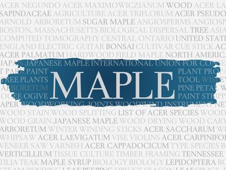 Canvas Print - maple