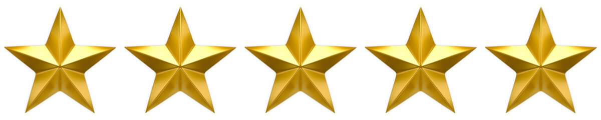 Wall Mural - five star golden review