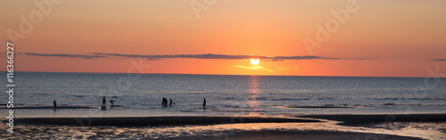 Sunset On Beach In Eastham Massachusetts On Cape Cod