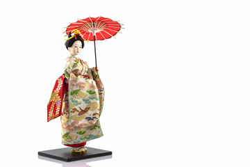 Japanese geisha dolls.