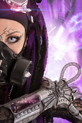 Poster - Cyber-Gothic girl