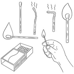 vector set of matches