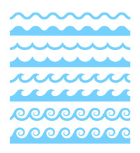 Vector Water Waves Patterns