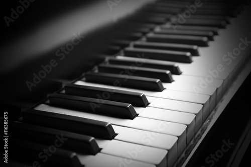 Fotografia  Piano keys closeup