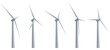 turbines.
wind turbines isolated on white background.