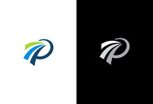 Letter P Business Company Logo
