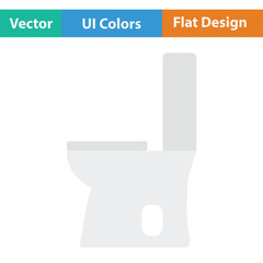 Sticker - Toilet bowl icon