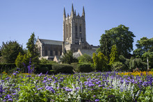 St. Edmundsbury Cathedral From Abbey Gardens In Bury St. Edmunds