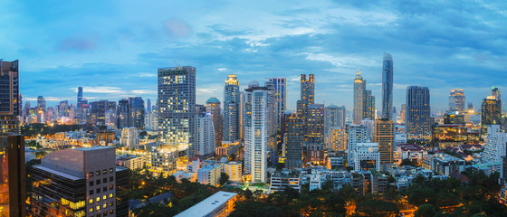 Wall Mural - Bangkok city at sunset