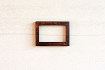 Wall Mural - old photo wooden frame