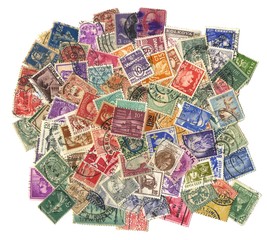 Wall Mural - Stamps mail.