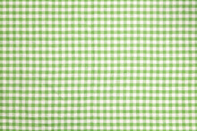 Green Checkered Tablecloth Background