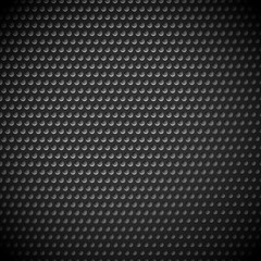 Poster - Carbon fiber industrial background with repeatable geometry. Dar
