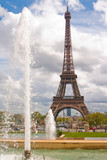 Fototapeta Paryż - The Eiffel Tower seen from Trocadero, Paris, France.