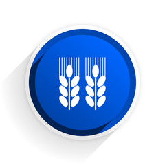 Aufkleber - agricultural flat icon with shadow on white background, blue modern design web element
