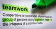 © weixx - Definition von Teamwork mit Textmarker.