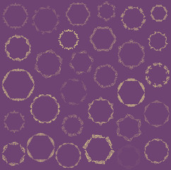 Wall Mural - set of elegant monogram design. vector illustration.