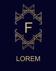 Wall Mural - set of elegant monogram design. vector illustration.