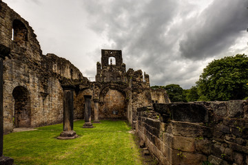 Poster - Ruin of medieval abbey.