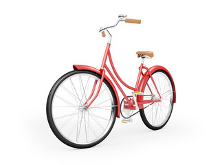 red bicycle vintage