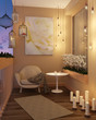 © gamespirit - Cozy balcony in the evening