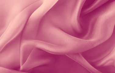 Wall Mural - abstract pink fabric folds