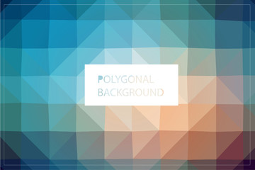 Wall Mural - Polygonal background mockup