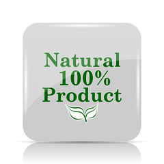 Sticker - 100 percent natural product icon