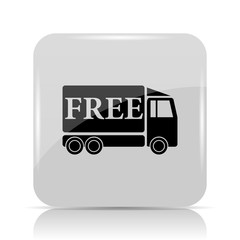 Wall Mural - Free delivery truck icon