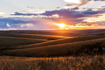 sunset at serra da nacastra, minas gerais, brazil