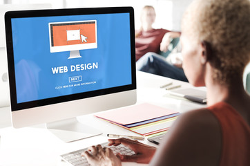 Wall Mural - web design homepage internet layout software concept