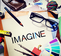 Poster - Imagine Imagination Vision Creative Dream Ideas Concept