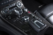 Control buttons of sports car