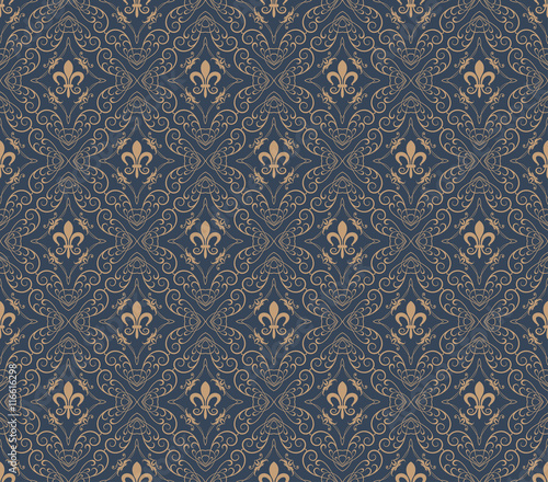 Naklejka na szybę Seamless Pattern Royal