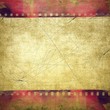 Grunge red film strip frame