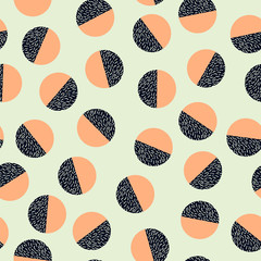Poster - Geometric trendy 80s retro seamless pattern
